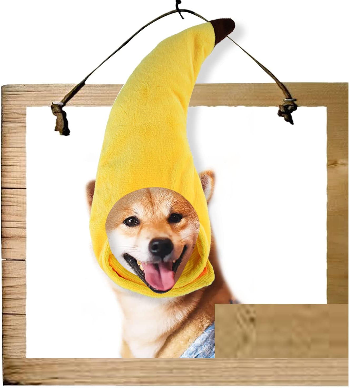 Pet Banana Hat Adorable Pet Headwear Headgear Costume Shaped Soft Cap Applies to Cats Kitten Puppy Small Dogs Perfect for Christmas Halloween Thanksgiving